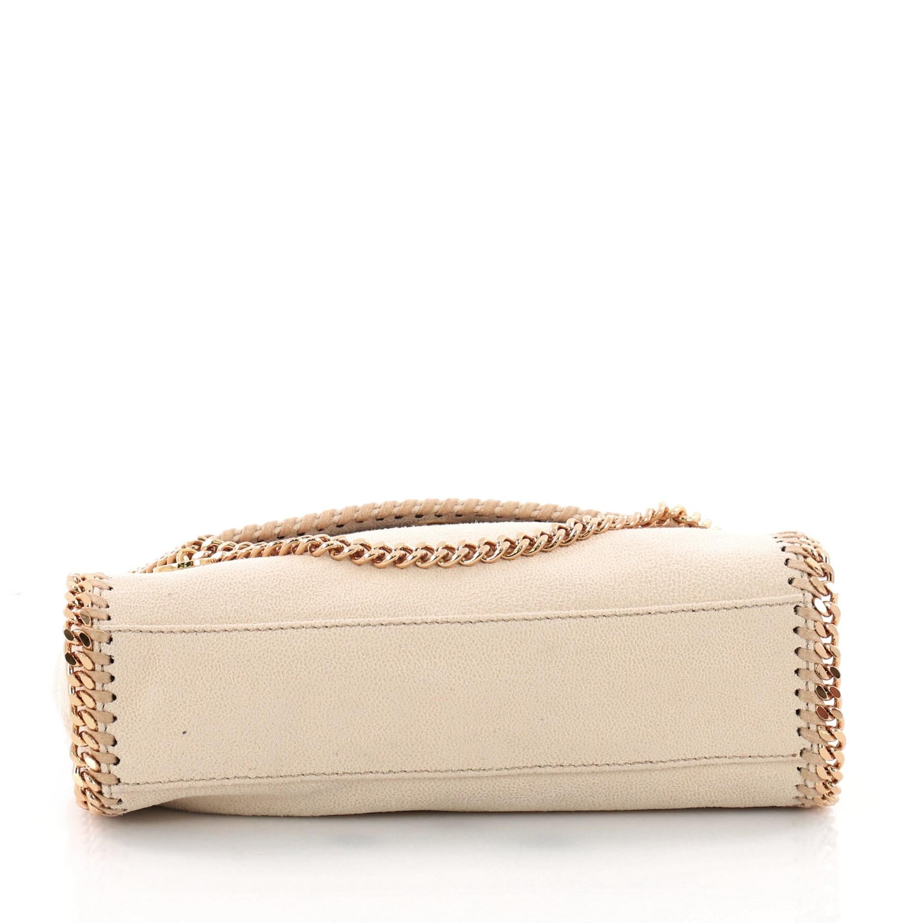 Stella McCartney Falabella Clutch on Chain Shaggy Deer In Excellent Condition In NY, NY