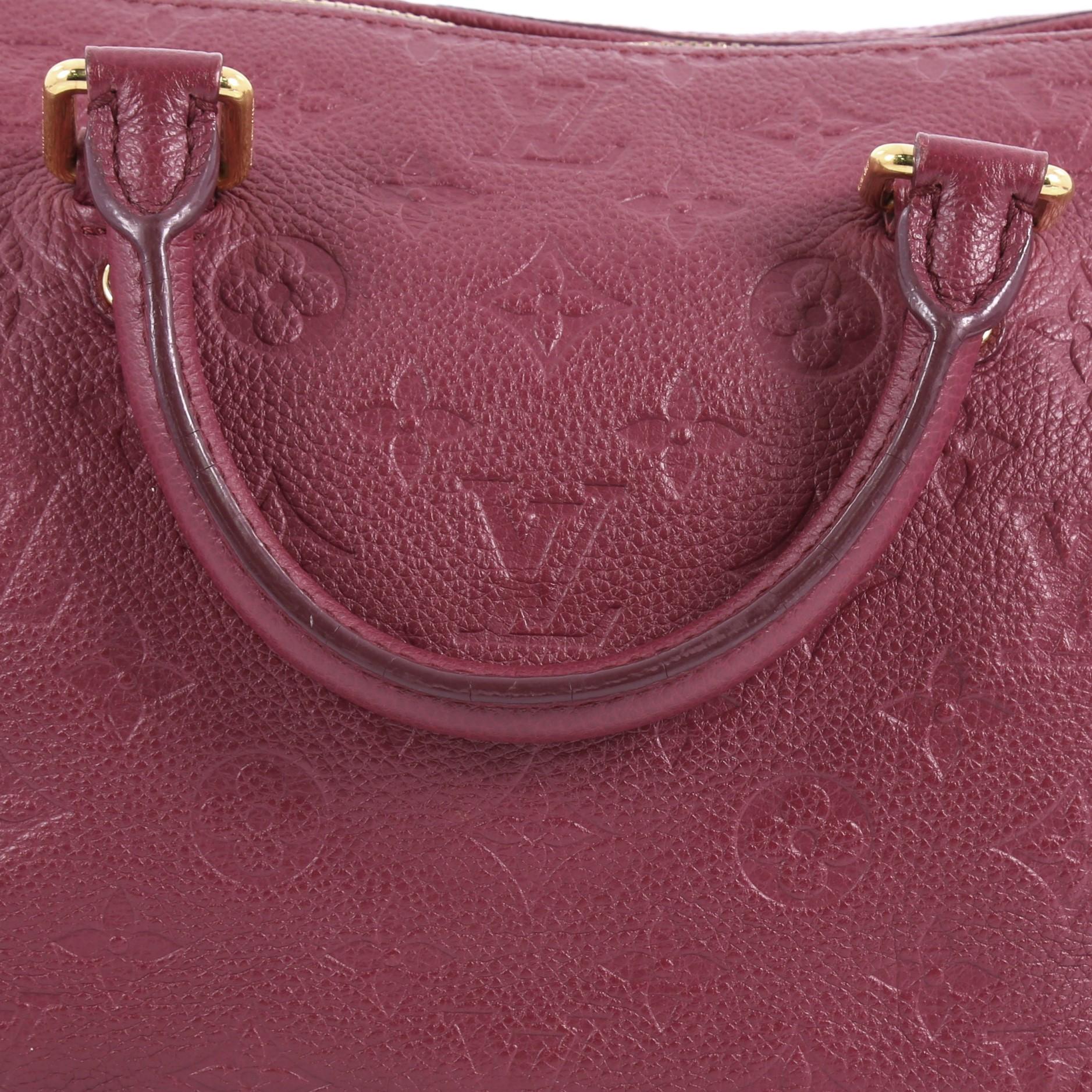 Louis Vuitton Speedy Bandouliere Bag Monogram Empreinte Leather 25 1