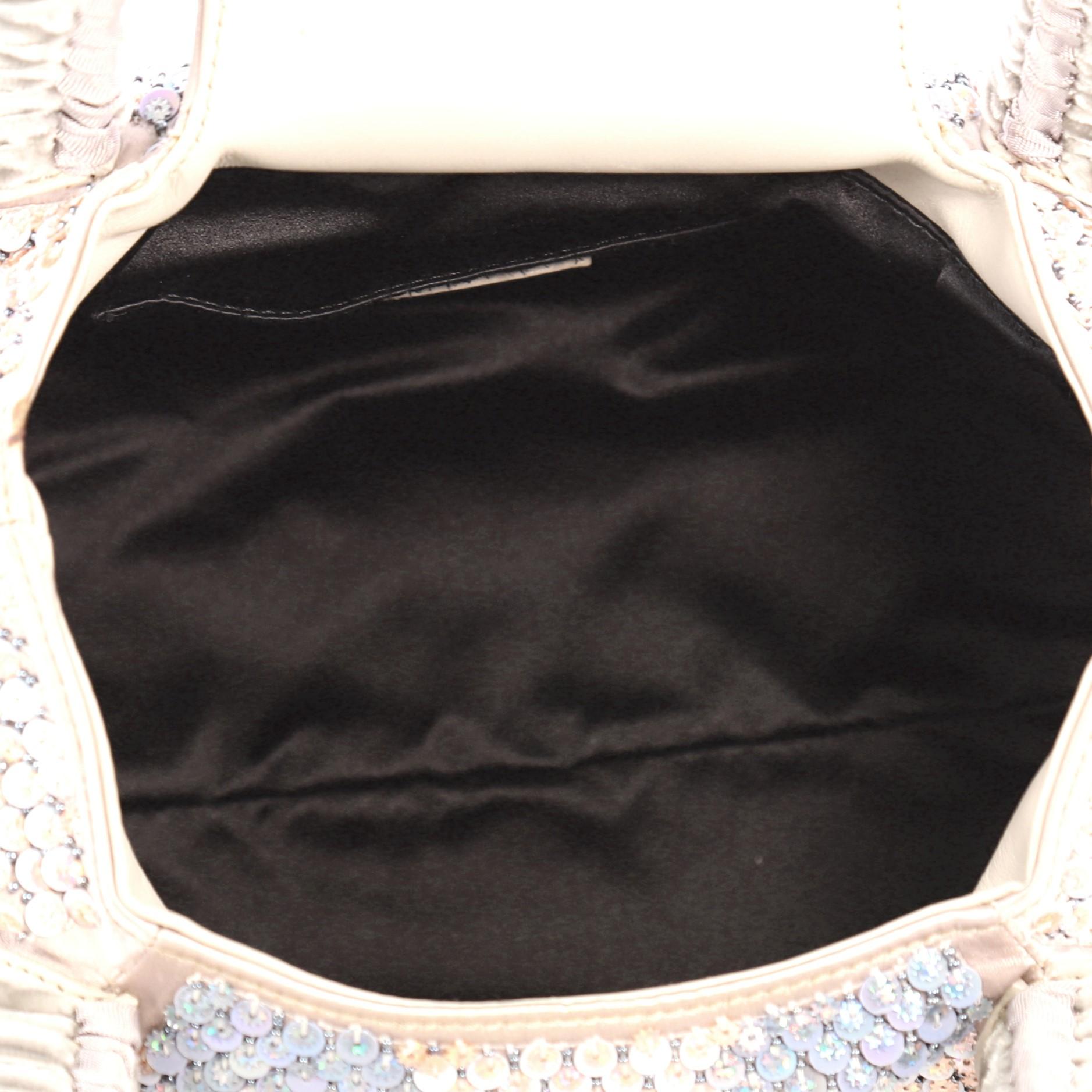 Women's Fendi Spy Bag Sequin Embellished Satin Small