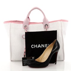 Chanel Deauville Chain Tote Raffia XL