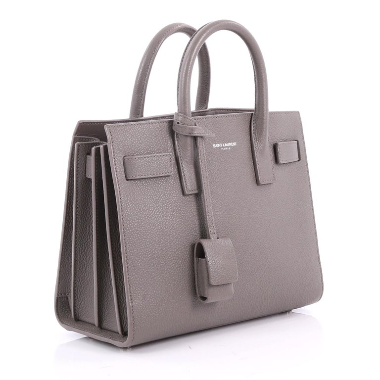 Saint Lau Sac De Jour Nm Handbag Leather Nano At 1stdibs Gray Saint Lau Sac De Jour Nm Handbag Leather Nano For