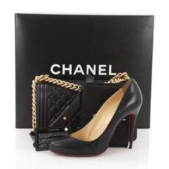 Chanel Boy Flap Bag Quilted Lambskin Old Medium