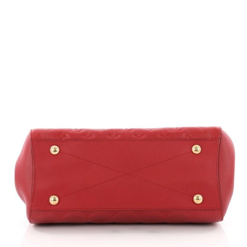 Women's or Men's Louis Vuitton Montaigne Handbag Monogram Empreinte Leather MM