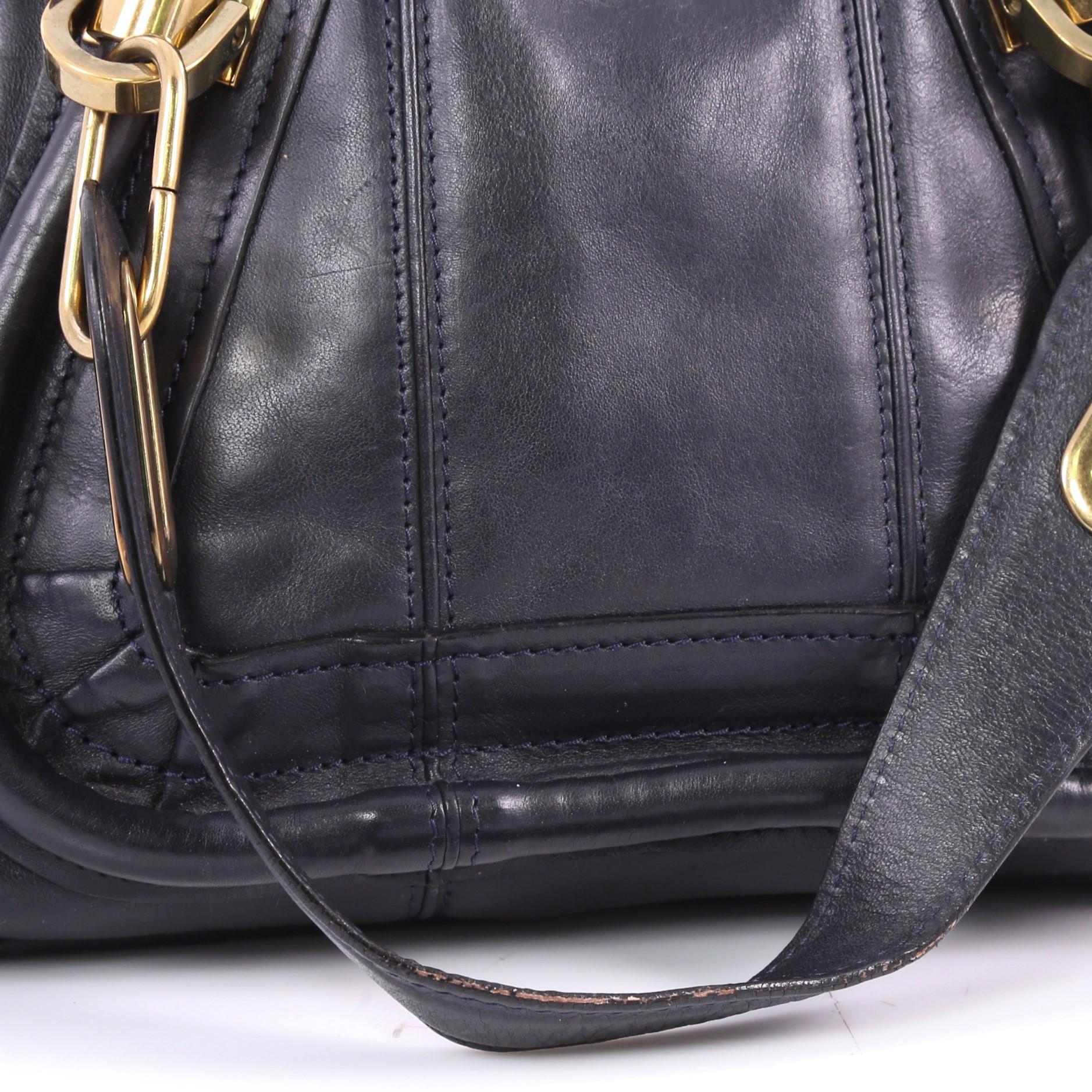 Chloe Paraty Top Handle Bag Leather Small In Good Condition In NY, NY