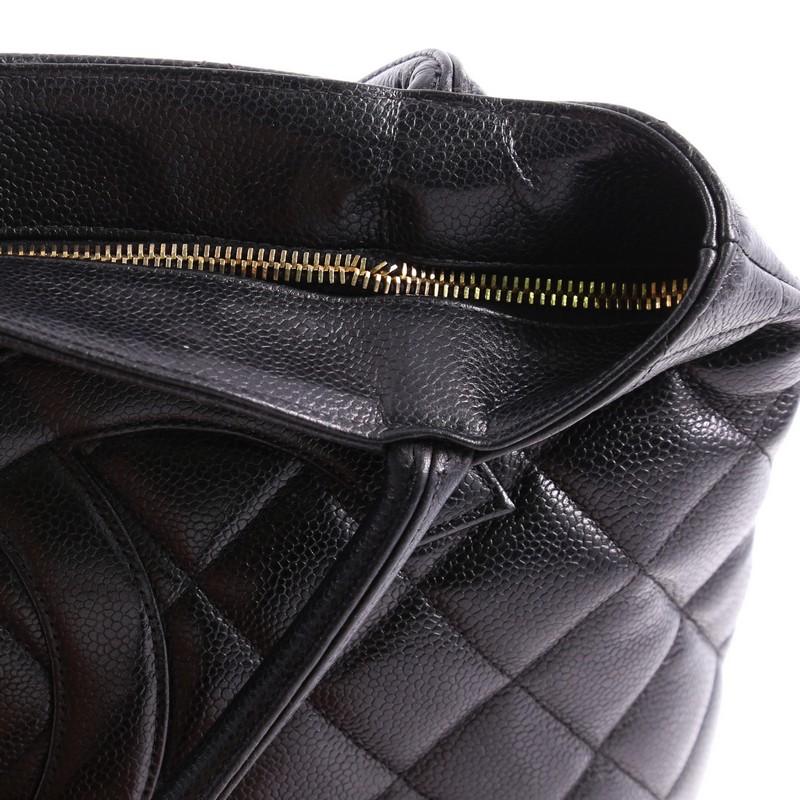 Chanel Medallion Quilted Caviar Tote  2