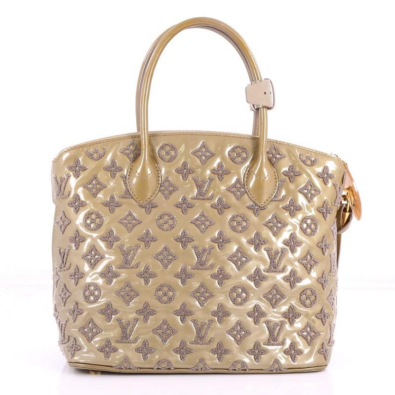 Louis Vuitton Fascination Lockit Patent Lambskin Handbag  In Good Condition In NY, NY