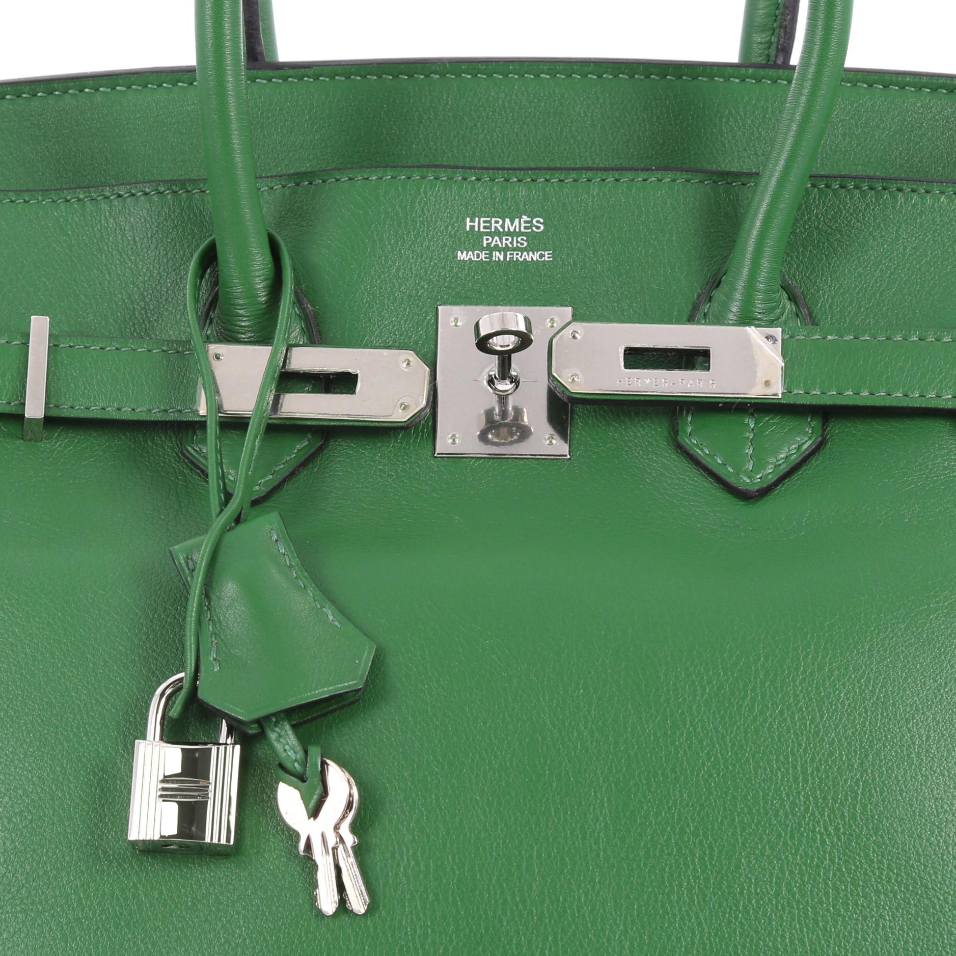  Hermes Birkin Handbag Vert Bengal Swift with Palladium Hardware 35 2