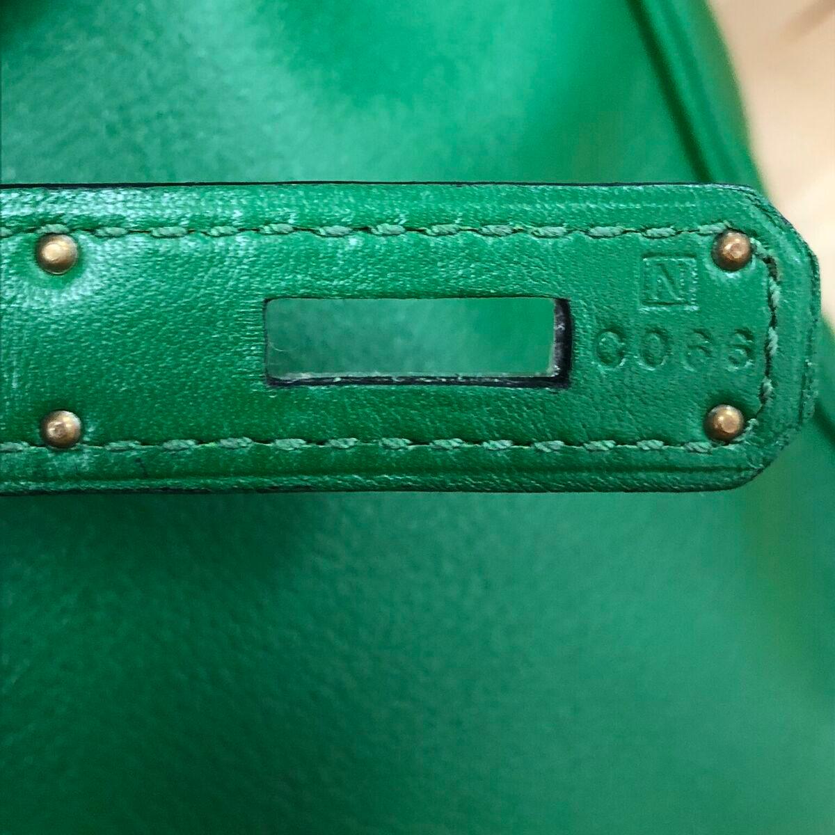  Hermes Birkin Handbag Vert Bengal Swift with Palladium Hardware 35 3