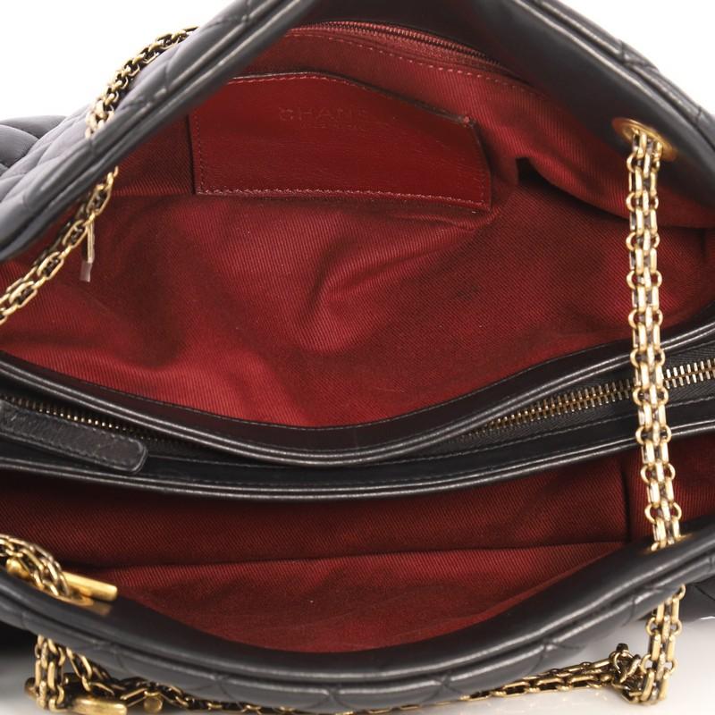Chanel Just Mademoiselle Handbag Quilted Lambskin Medium  1