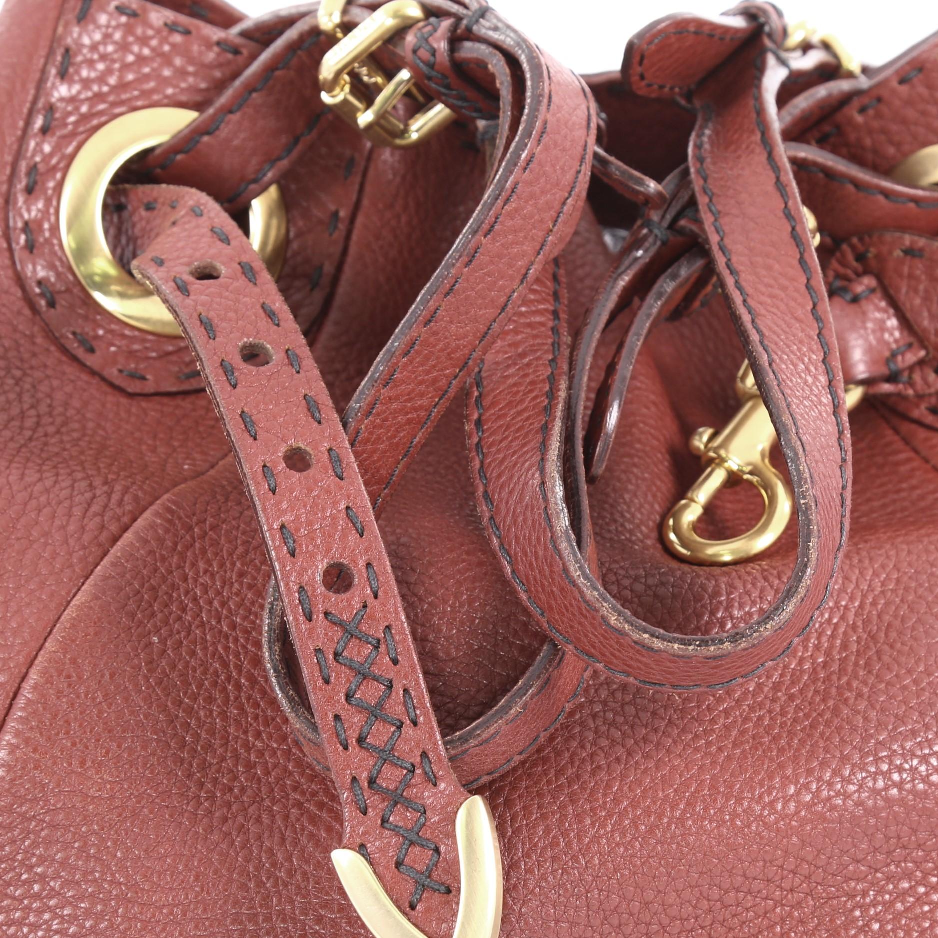 Women's or Men's Fendi Selleria Pomodorino Bag Leather