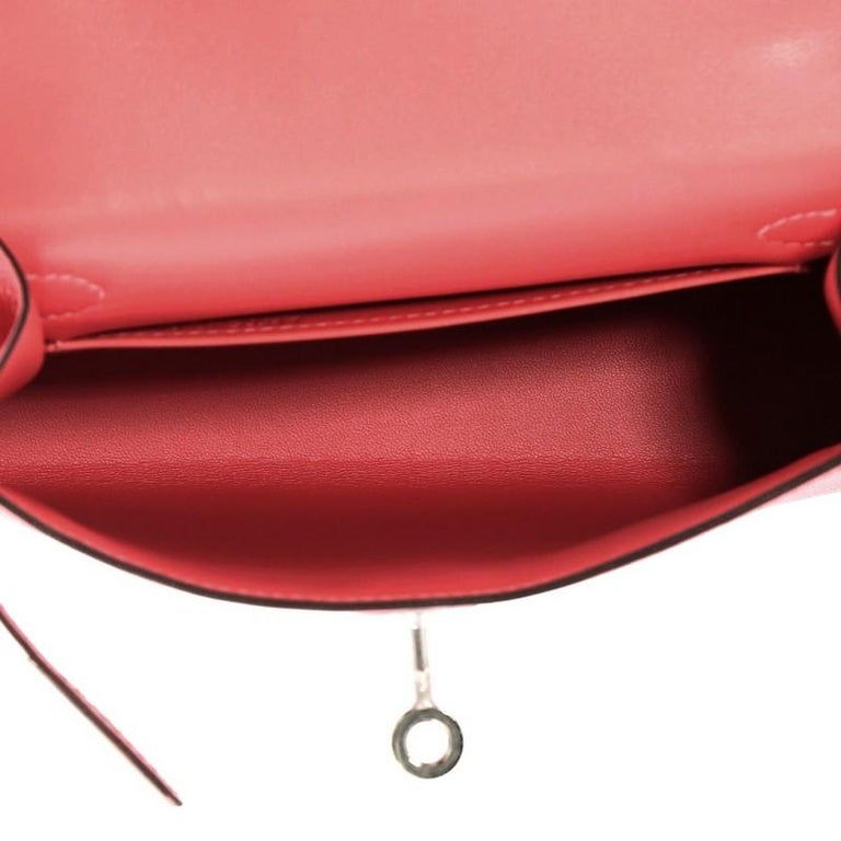 Hermès Rose Lipstick Chevre Mysore Kelly 20cm Palladium Hardware, Hermès  Handbags Online, Jewellery