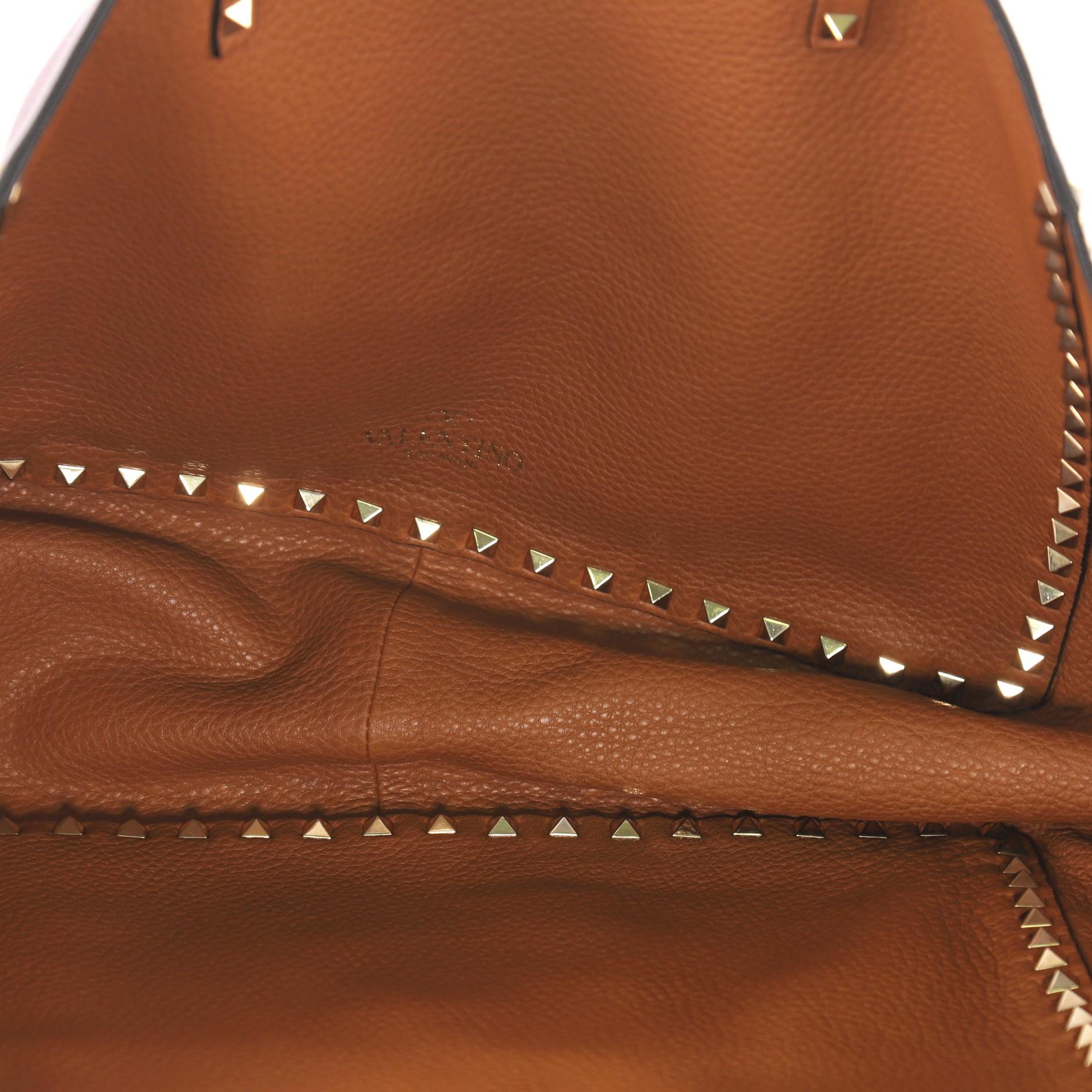 Valentino Rockstud Reversible Convertible Tote Leather Medium 5
