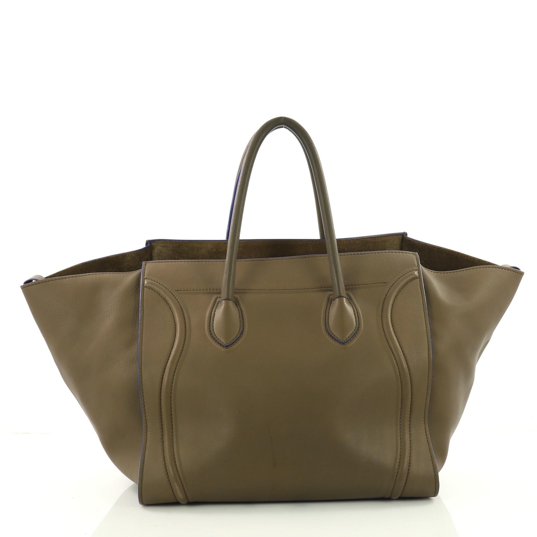  Celine Phantom Handbag Smooth Leather Large In Good Condition In NY, NY