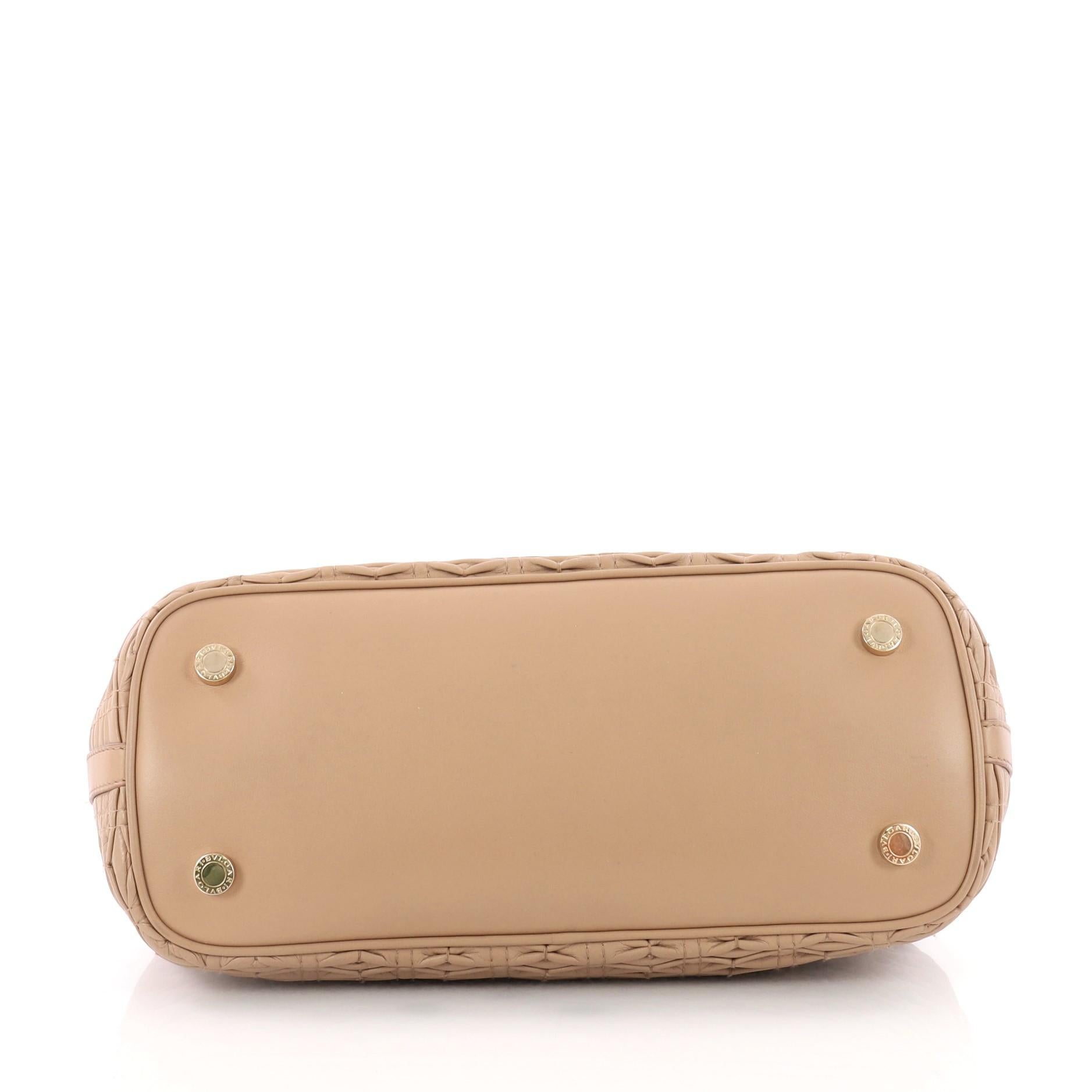 Bvlgari Isabella Rossellini Bag Leather Medium In Good Condition In NY, NY