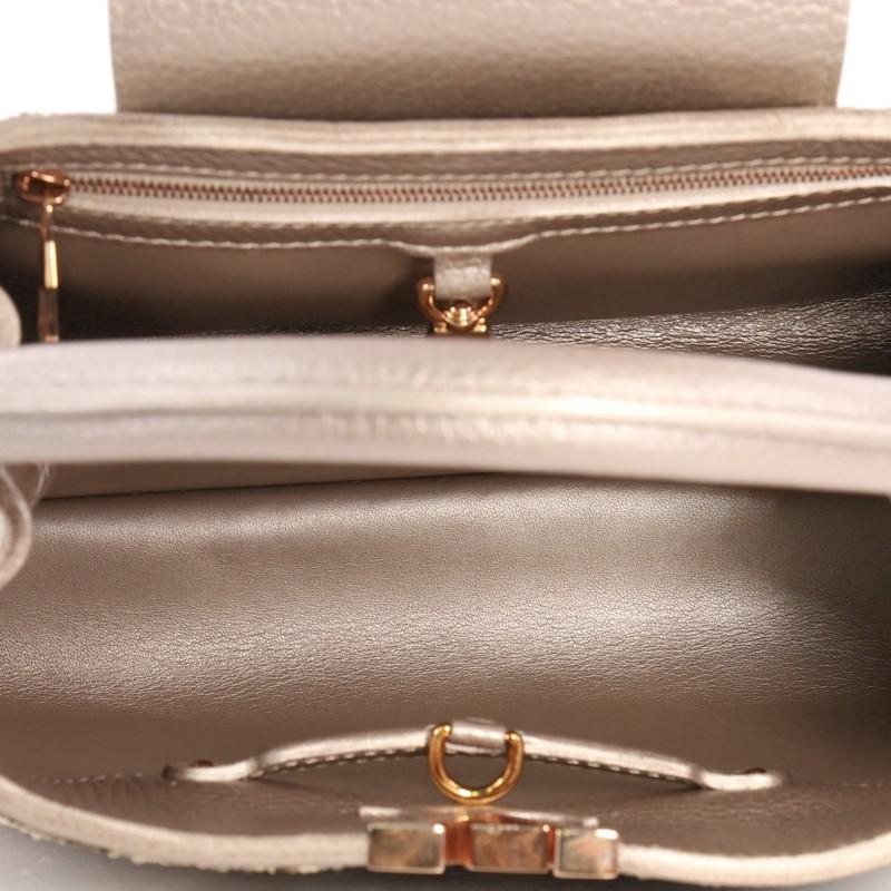 Louis Vuitton Capucines Handbag Sequins BB In Good Condition In NY, NY