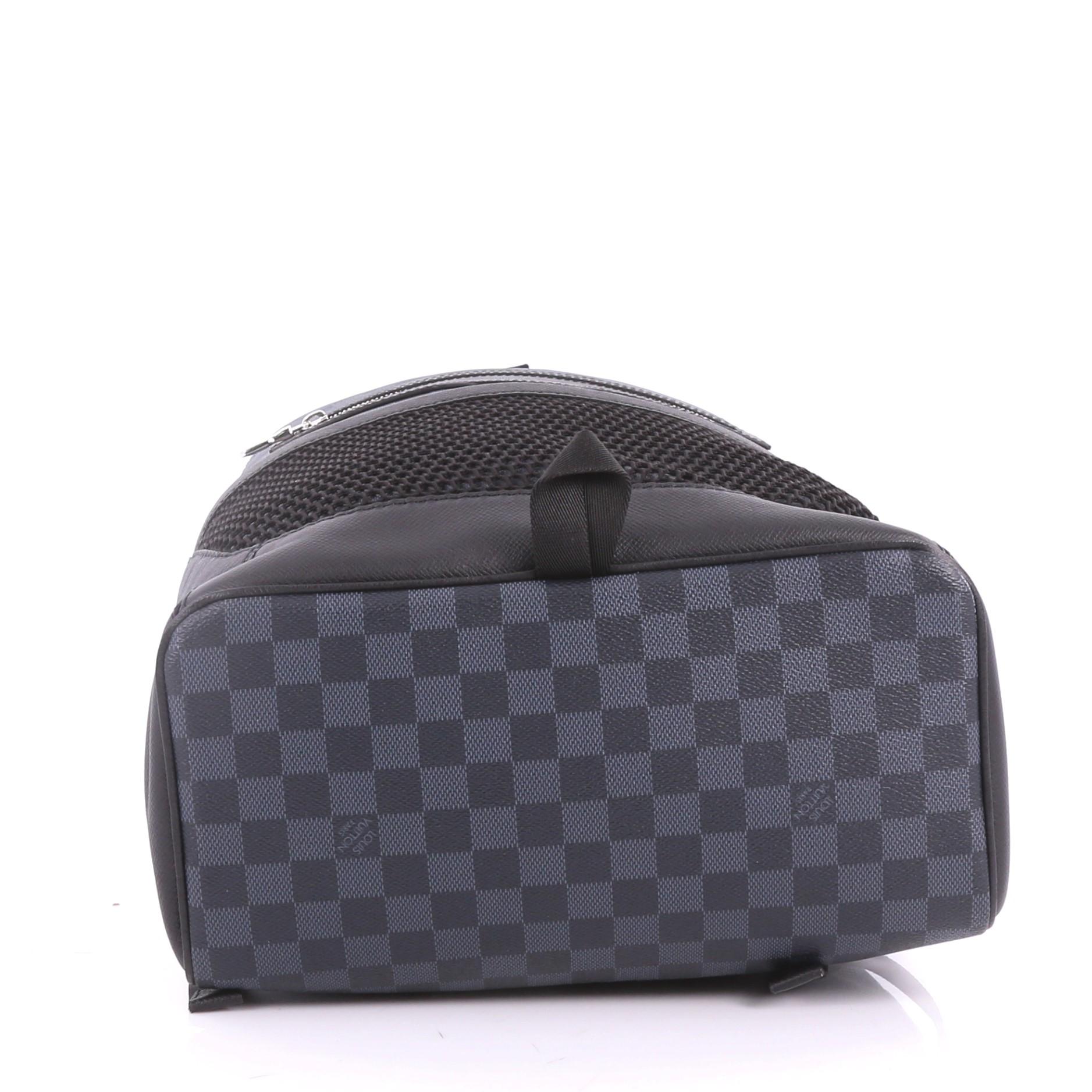 Gray Louis Vuitton Matchpoint Backpack Damier Cobalt