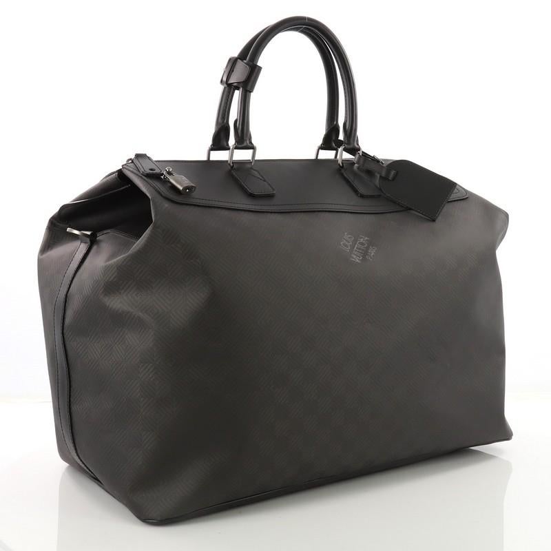 Black Louis Vuitton Weekender I8 Damier Carbone GM