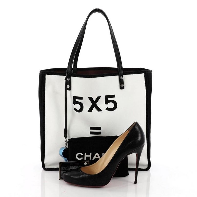 Chanel Let's Demonstrate Tote Canvas Small at 1stDibs