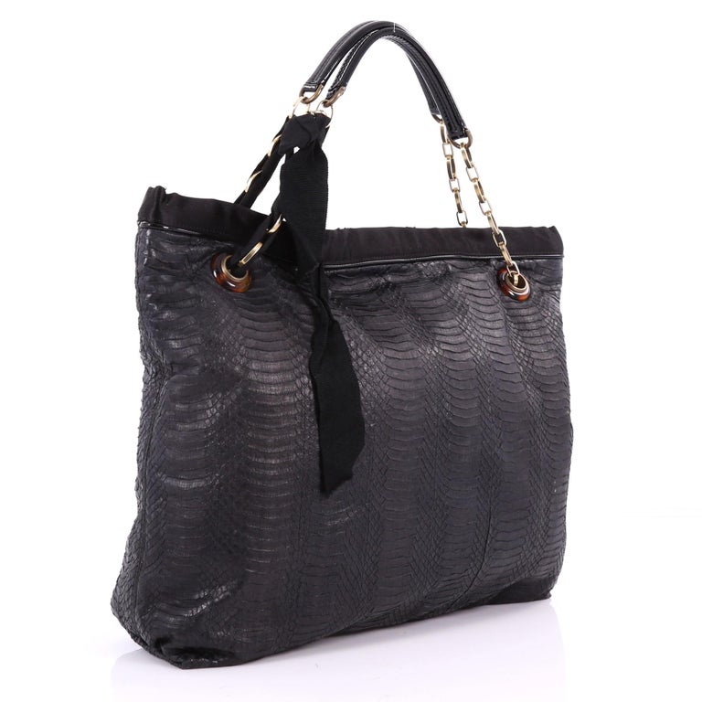 Lanvin Amalia Cabas Fourre-tout Python Large sur 1stDibs France