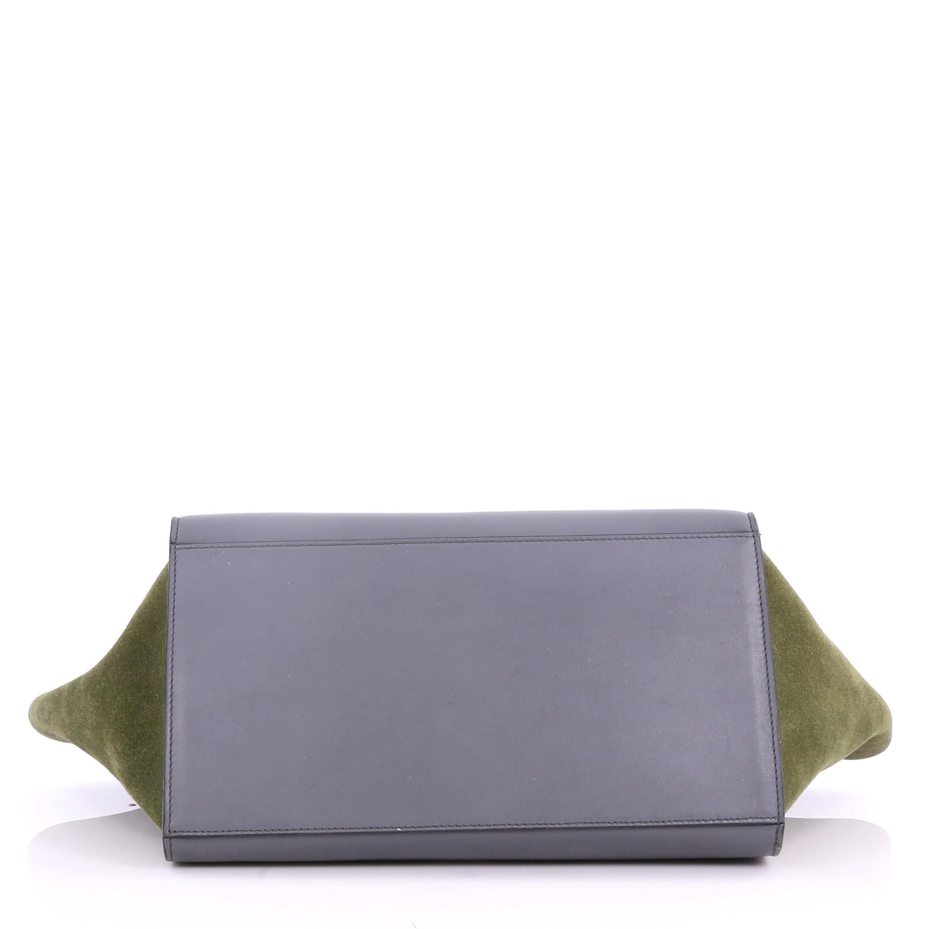 Women's or Men's Celine Tricolor Trapeze Handbag Leather Medium