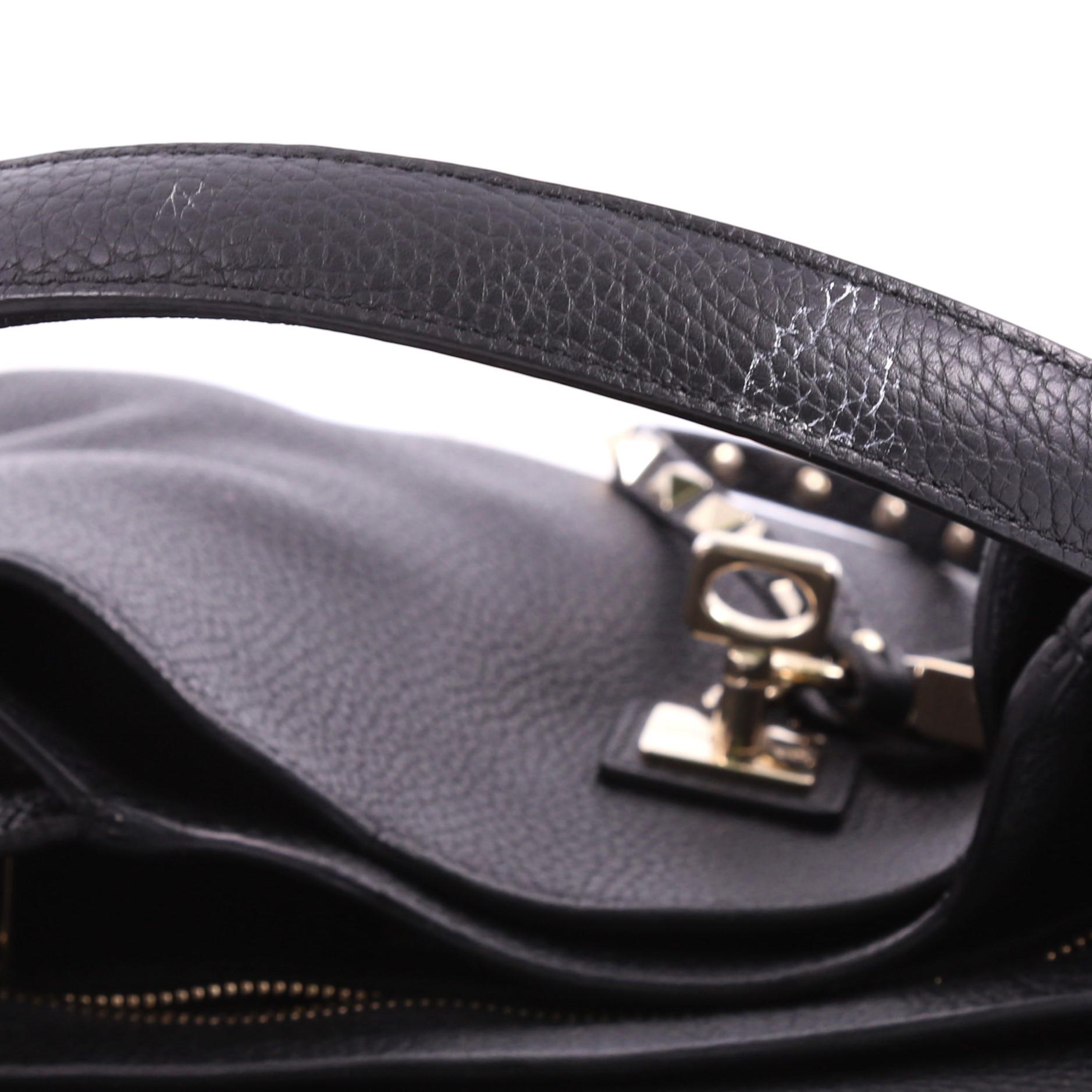 Valentino Twiny Convertible Top Handle Bag Leather Medium 3