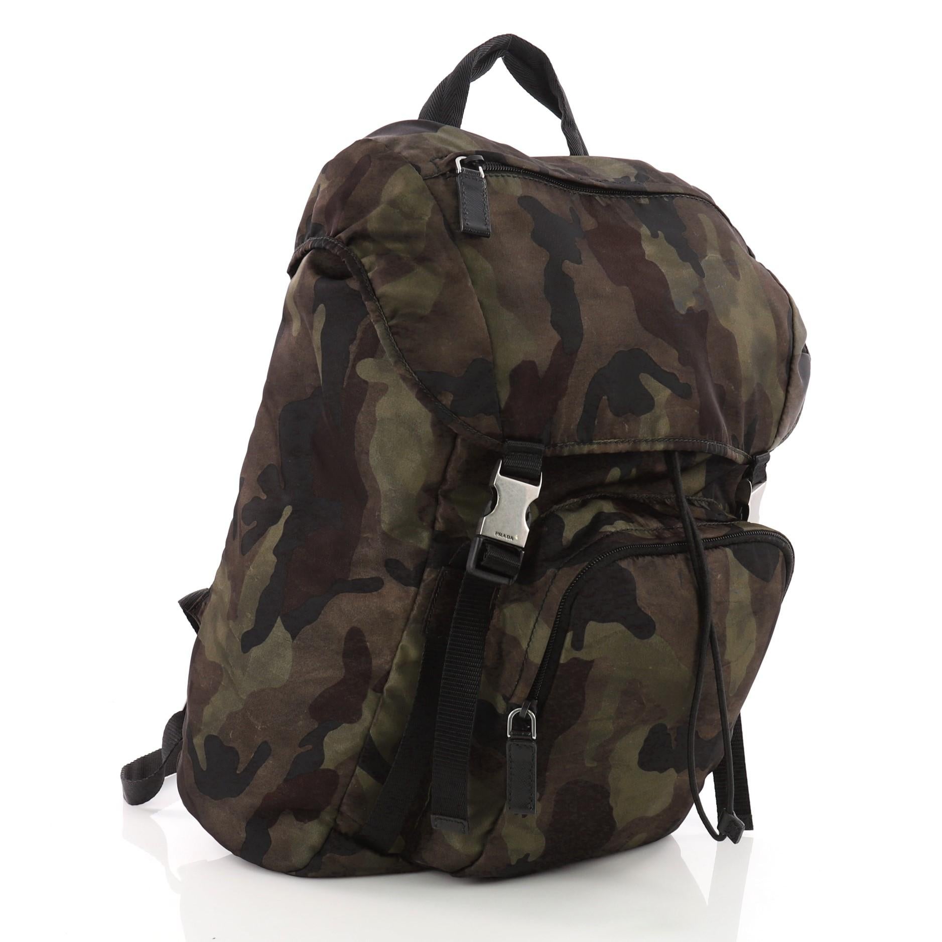 prada camo backpack