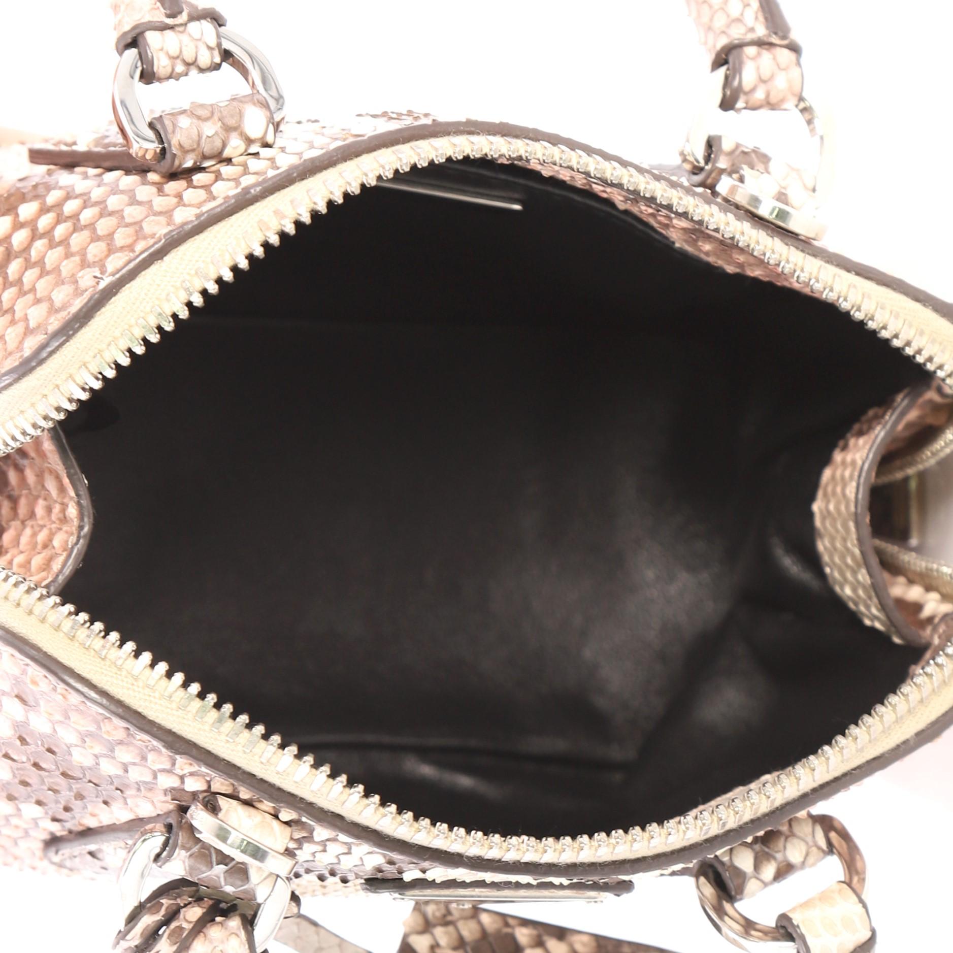 Prada Promenade Handbag Python Mini  In Good Condition In NY, NY