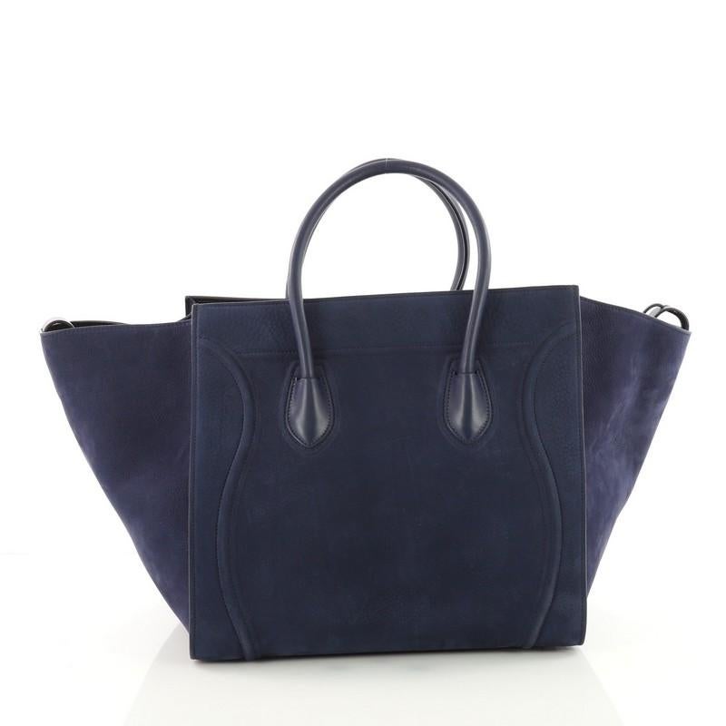 Celine Phantom Handbag Nubuck Medium In Good Condition In NY, NY