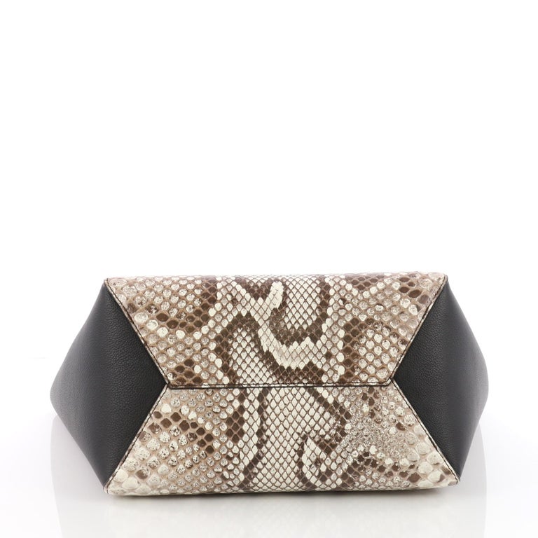 Louis Vuitton Lockme Cabas Leather and Python at 1stDibs