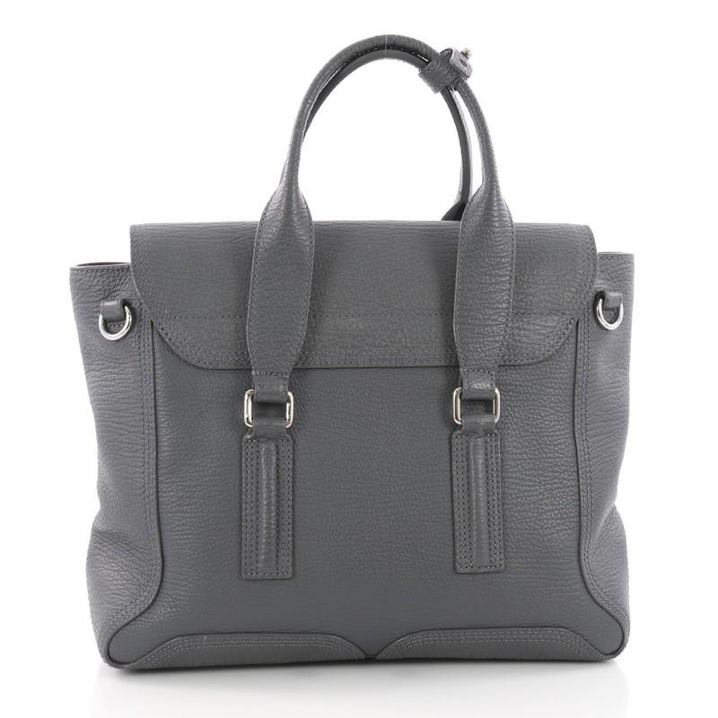 3.1 Phillip Lim Pashli Satchel Leather Medium In Good Condition In NY, NY