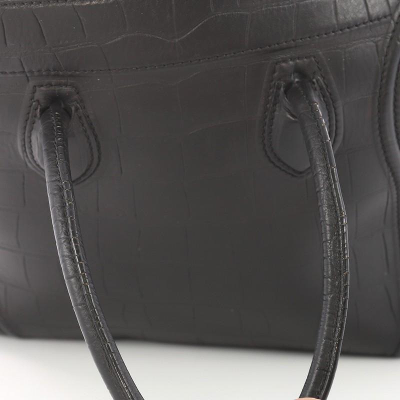 Celine Phantom Handbag Crocodile Embossed Leather Medium 3