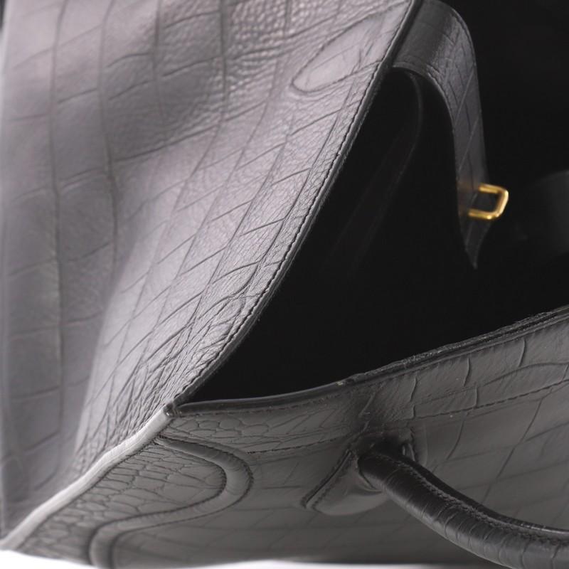 Celine Phantom Handbag Crocodile Embossed Leather Medium 4