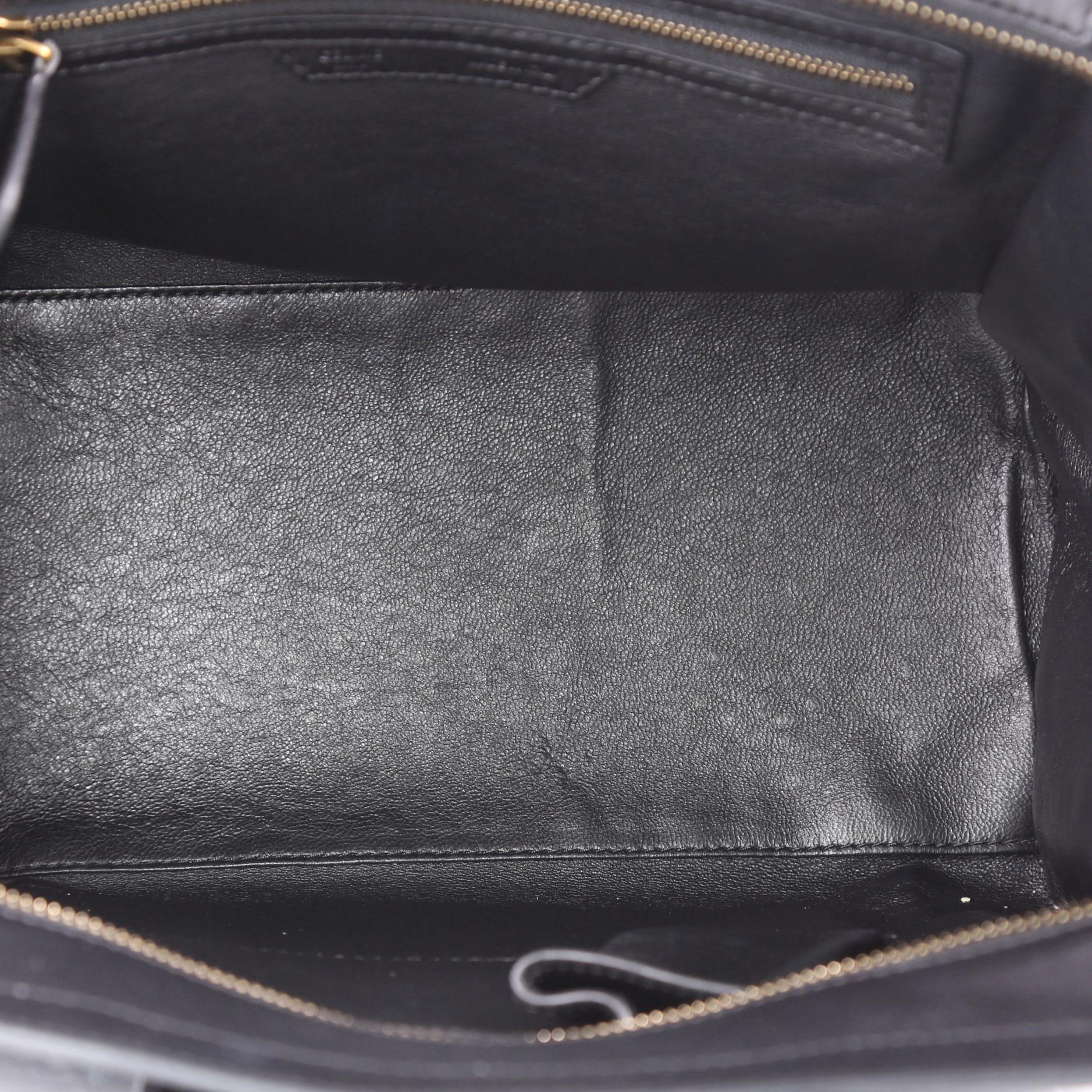 Celine Luggage Handbag Tweed Mini  1