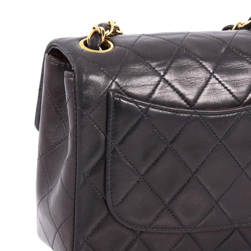 Chanel Vintage Square Classic Single Flap Bag Quilted Lambskin Mini 1