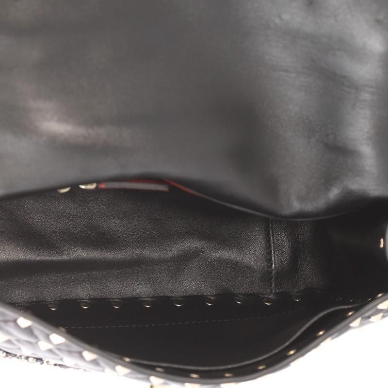 Valentino Rockstud Spike Flap Bag Crystal Embellished Quilted Leather Medium 2