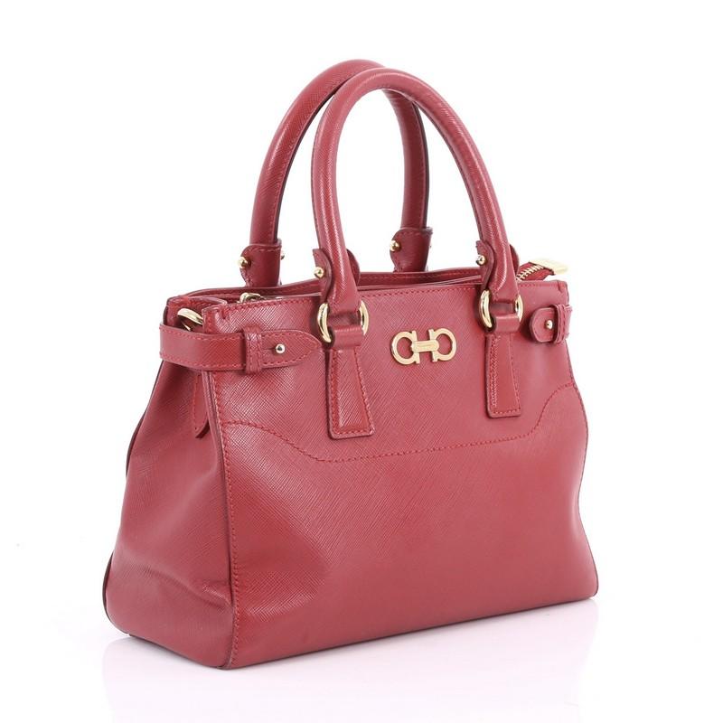 saffiano leather mini satchel