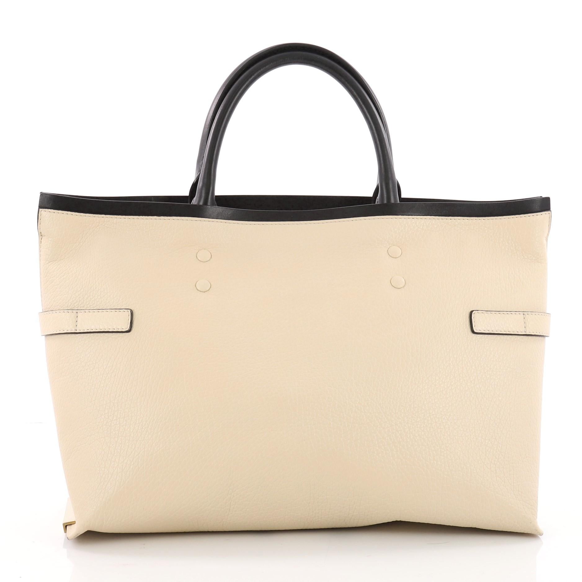 Chloe Charlotte Tote Leather Medium  In Good Condition In NY, NY