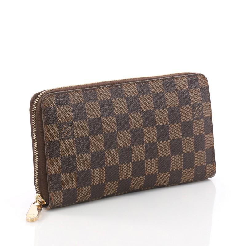 Black Louis Vuitton Zippy Organizer Damier