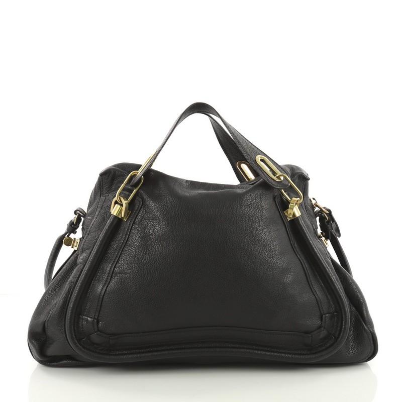 Chloe Paraty Top Handle Bag Leather Large  In Excellent Condition In NY, NY