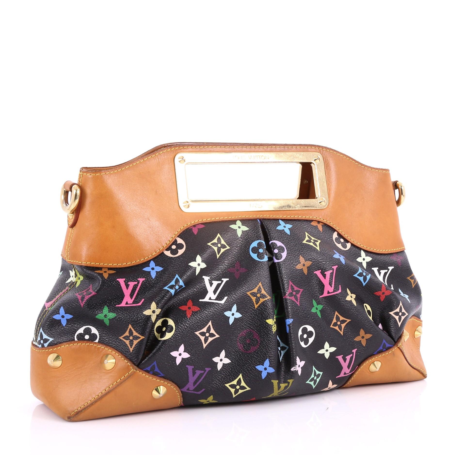 Black Louis Vuitton Judy Handbag Monogram Multicolor MM