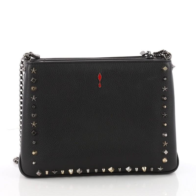  Christian Louboutin Triloubi Chain Bag Leather Large  In Good Condition In NY, NY