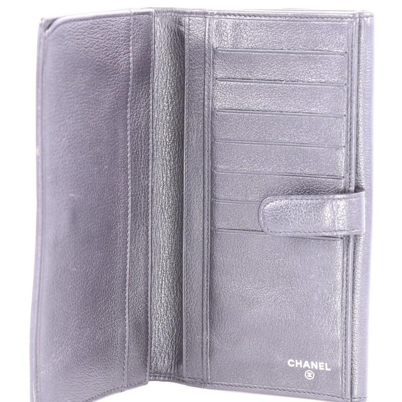 Chanel Camellia Flap Wallet Leather Long 3