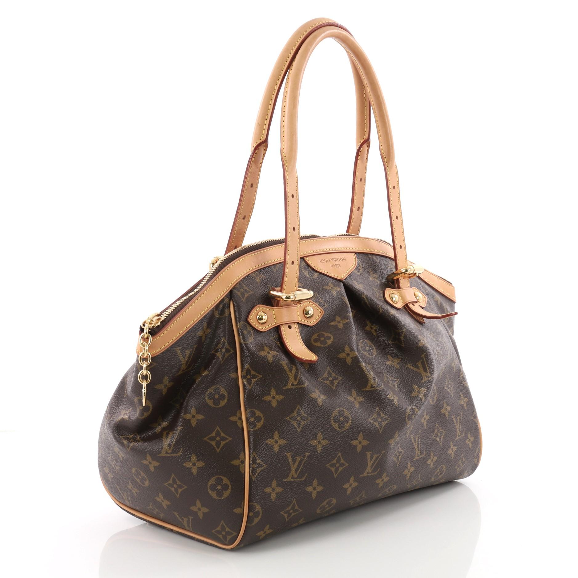 Brown Louis Vuitton Tivoli Handbag Monogram Canvas GM