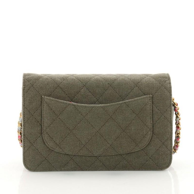 Chanel Cuba Charms Wallet on Chain Quilted Canvas at 1stDibs