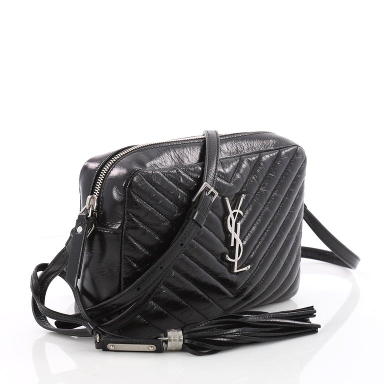 Saint Laurent Lou Camera Bag Matelasse Chevron Leather Small at 1stDibs