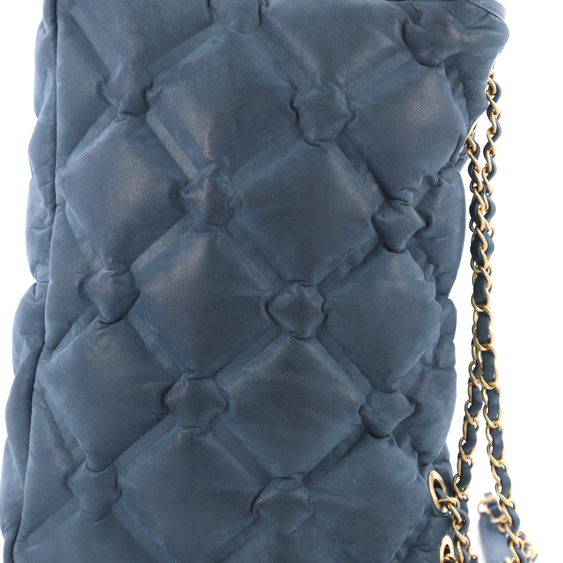 Chanel Chesterfield Flap Bag Quilted Calfskin Jumbo In Good Condition In NY, NY