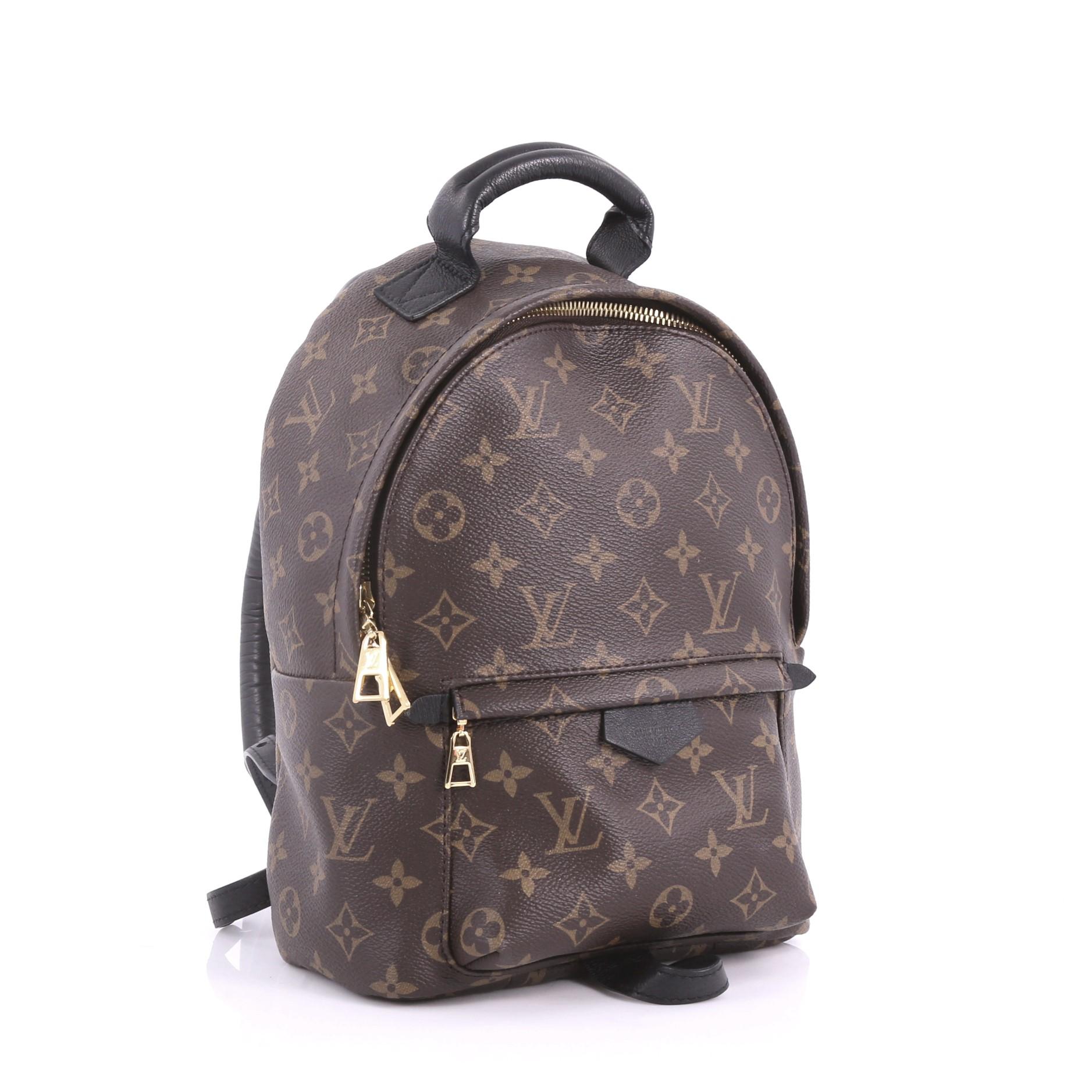 Gray Louis Vuitton Palm Springs Backpack Monogram Canvas PM