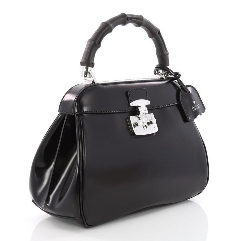 Gucci Lady Lock Bamboo Top Handle Bag Leather Medium at 1stDibs gucci lady lock bamboo bag