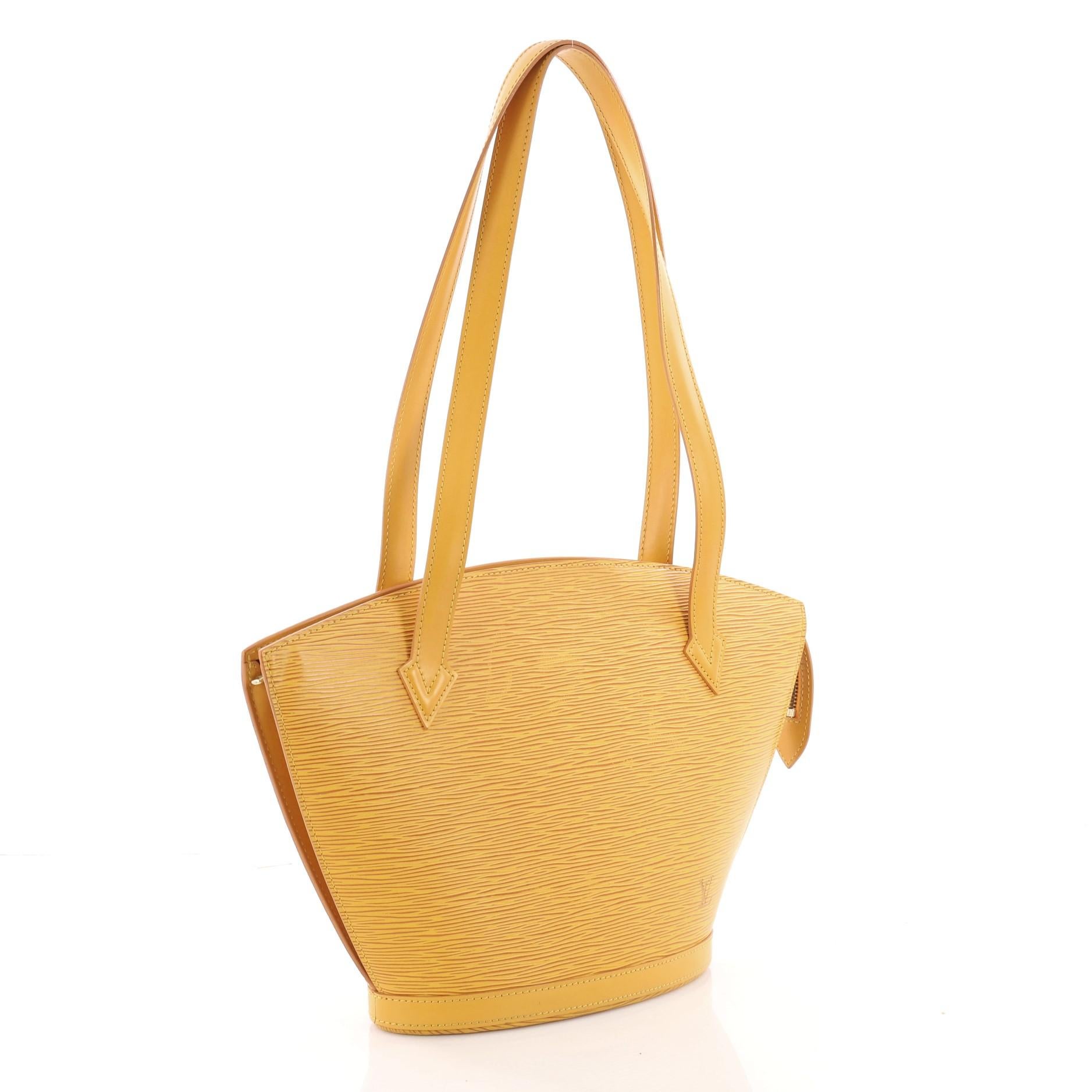 Orange Louis Vuitton Saint Jacques Handbag Epi Leather PM