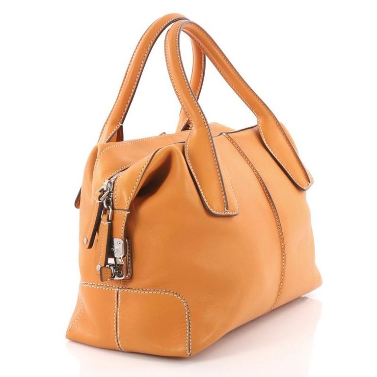 Tod's D-Styling Convertible Bauletto Handbag Leather Medium at 1stDibs ...